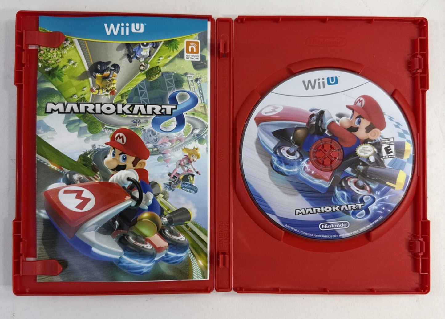 Mario Kart 8 (Nintendo Wii U, 2014) Game Case Manual Insert - Tested and Working
