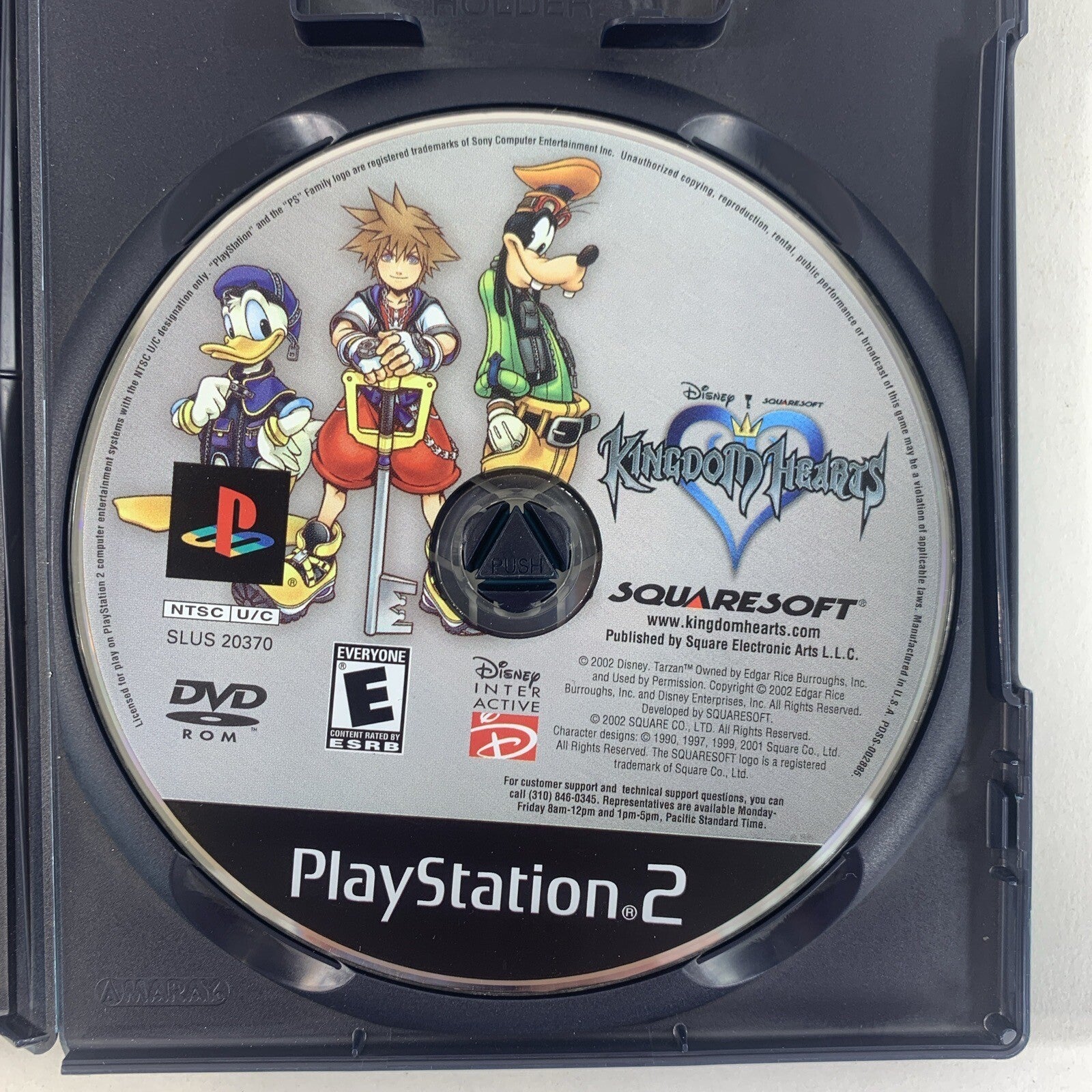 Kingdom Hearts (Sony PlayStation 2, 2004)  Game Case Manual - Tested and Working