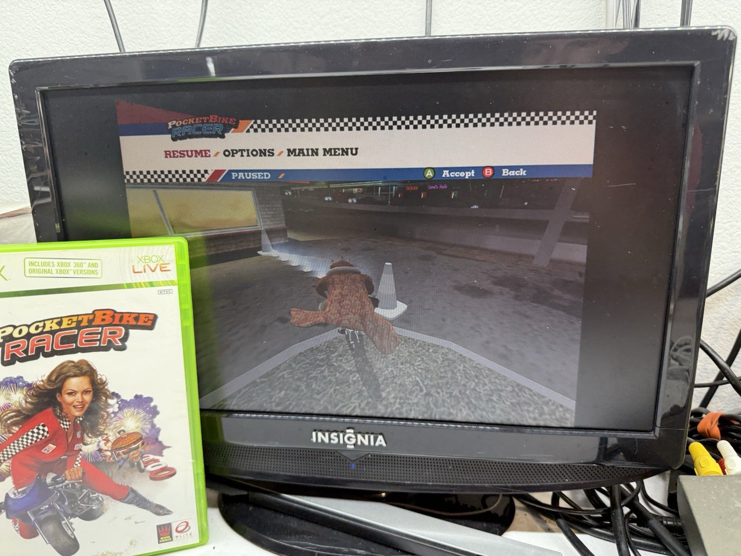 Pocketbike Racer (Microsoft Xbox 360, 2006) Game, Case, Manual - Tested