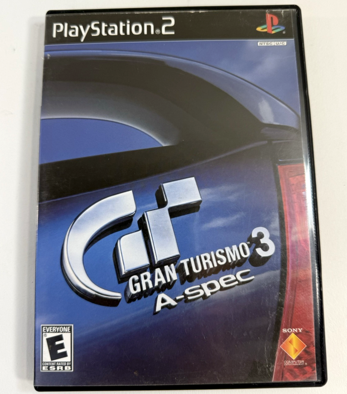 Gran Turismo 3 A-spec (PlayStation 2, 2001) Black Label Game Case Manual -Tested