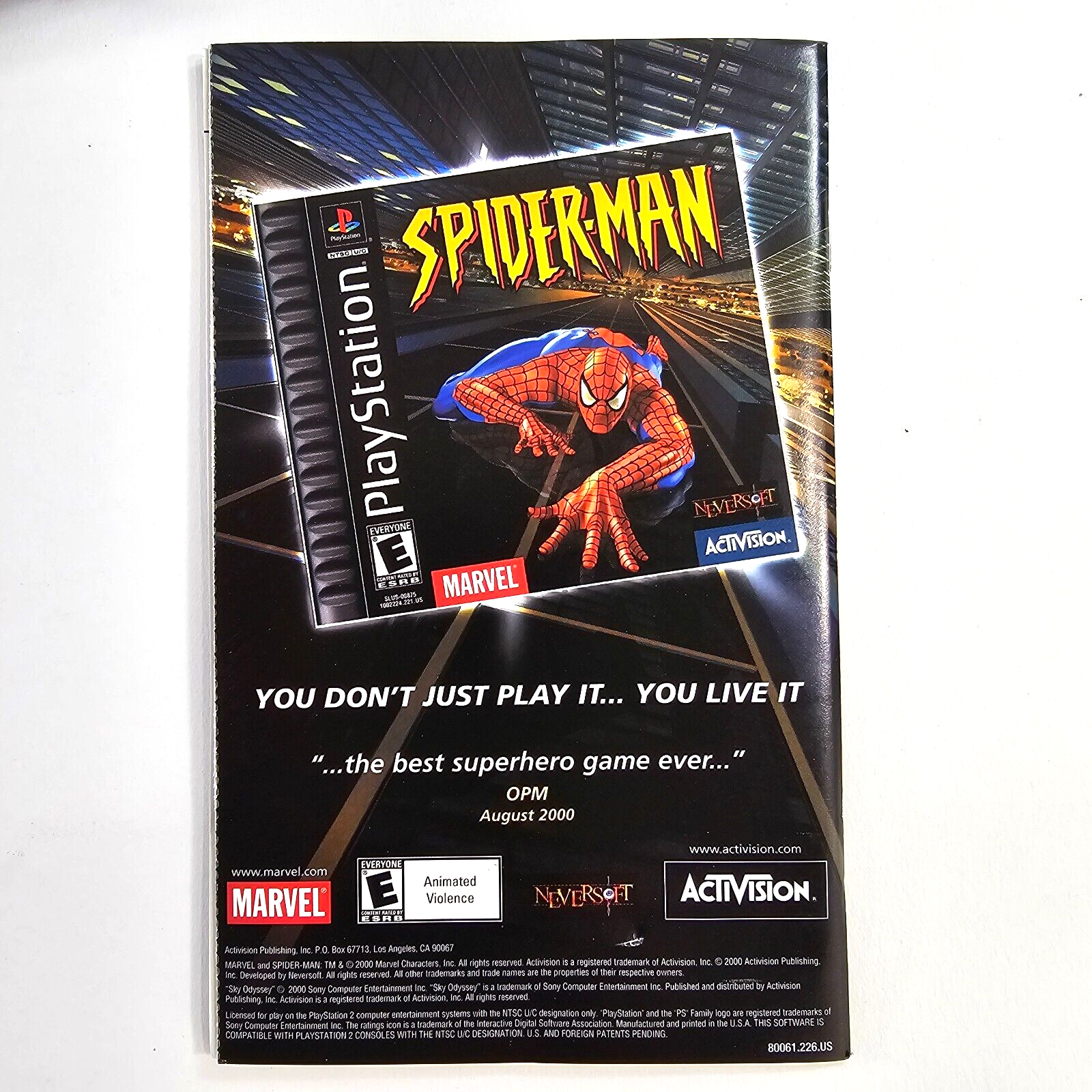 Sky Odyssey (Sony PlayStation 2, 2000) Game, Case, Manual - Tested