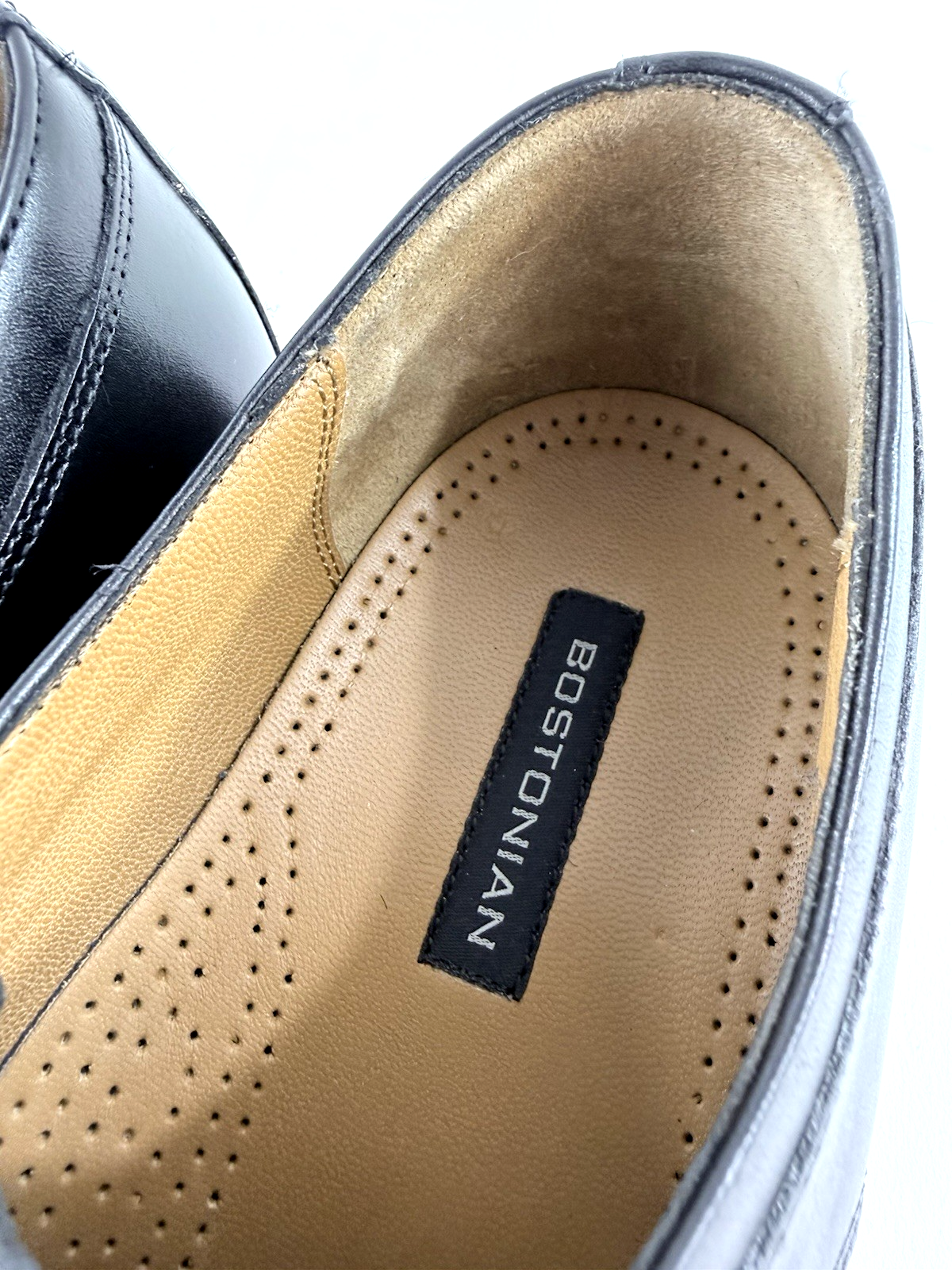 Bostonian Black Leather Men’s Oxford Shoes Size 13 D with Original Box