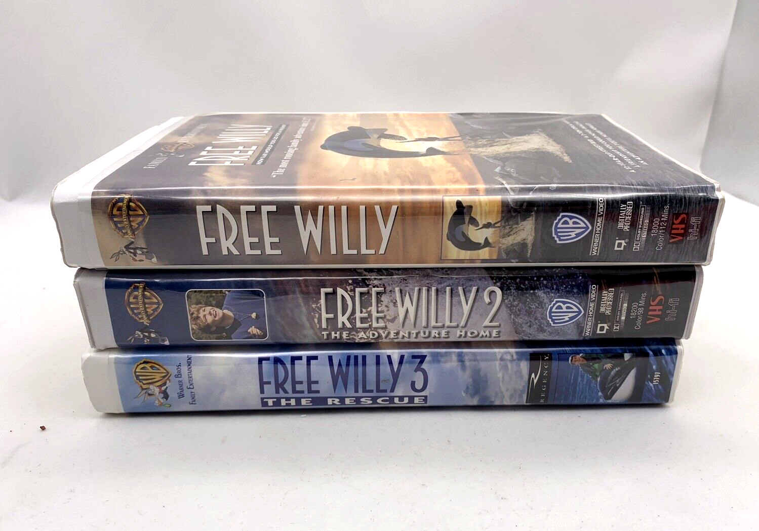 Free Willy (VHS Trilogy, Clamshell) Free Willy 2/ Free Willy 3