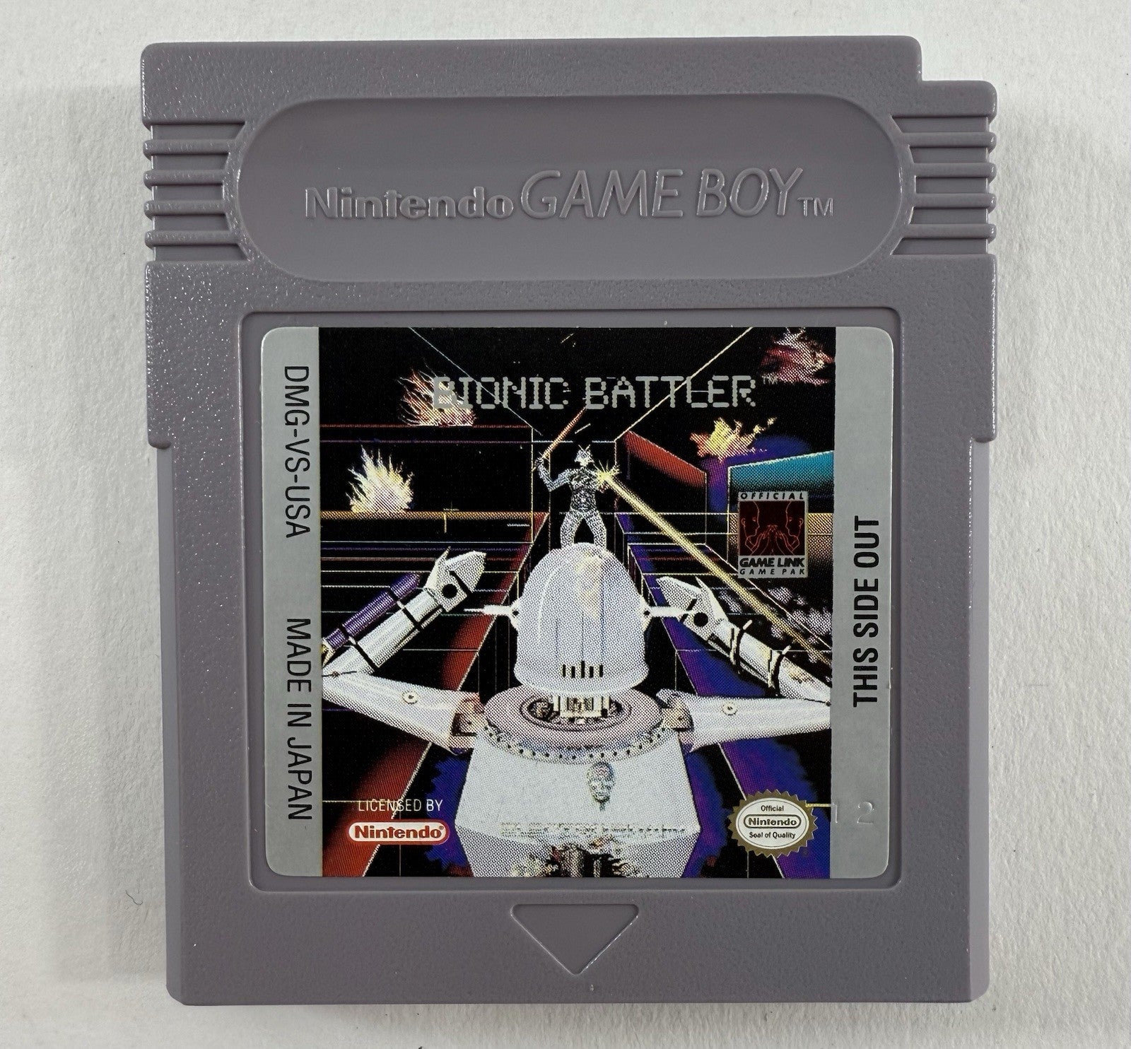 Bionic Battler (Nintendo GameBoy, 1992) Game Box Manual Registration Inserts