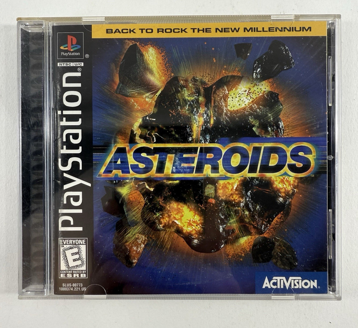 Asteroids (Sony PlayStation 1, 1998) Game Case Manual Registration Card - Tested