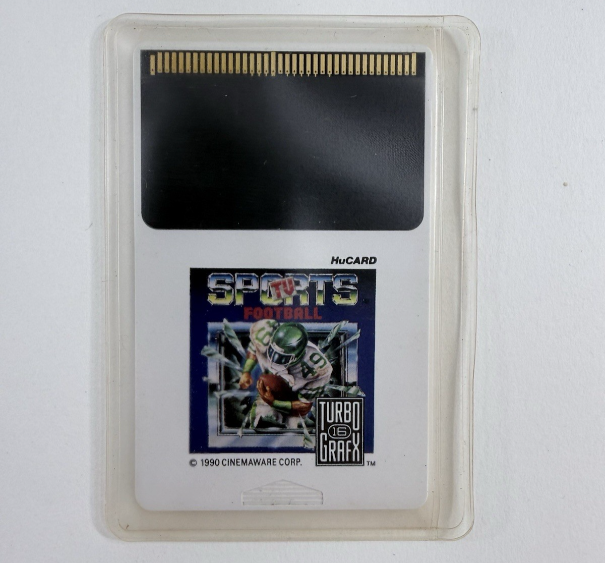 TV Sports Football (TurboGrafx-16, 1990) Game. Case, and Manual - Tested
