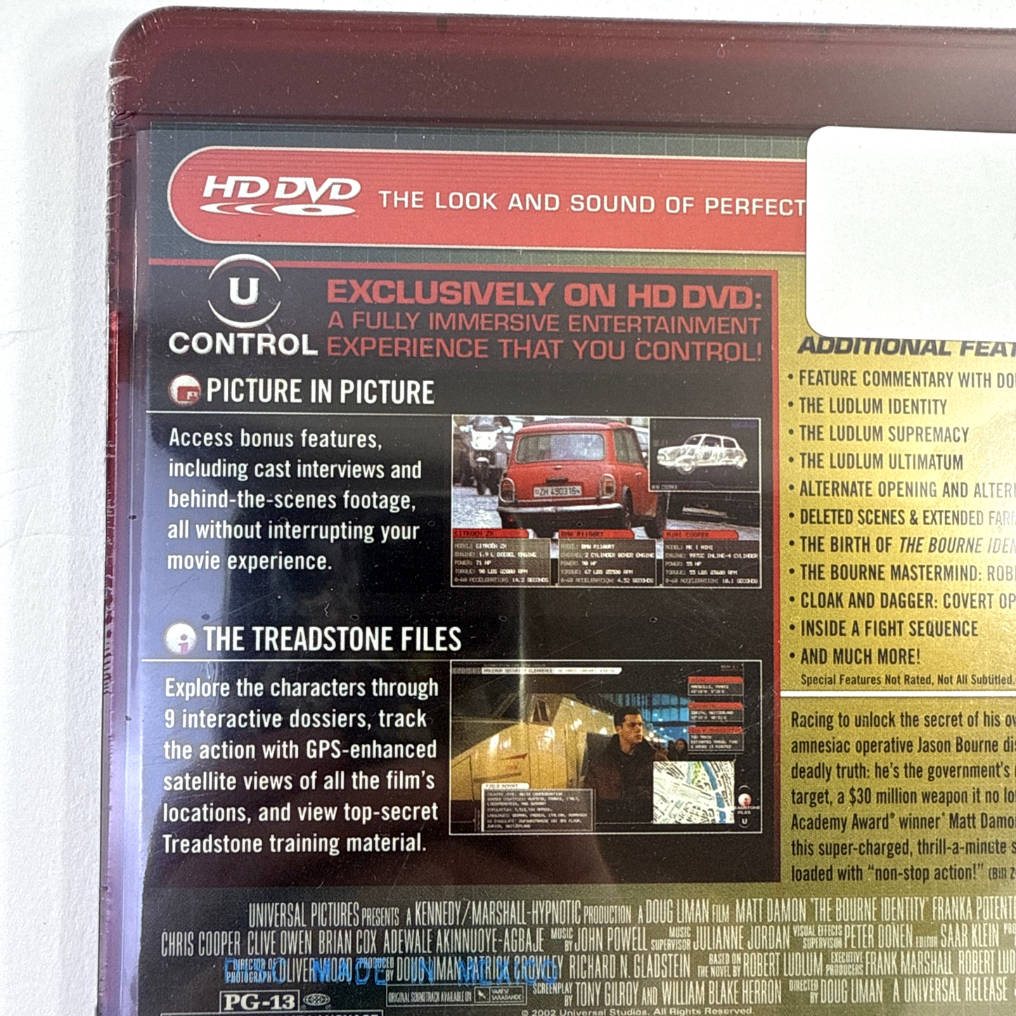 The Bourne Identity (HD-DVD, 2007) Promotional Disc - New, Factory Sealed