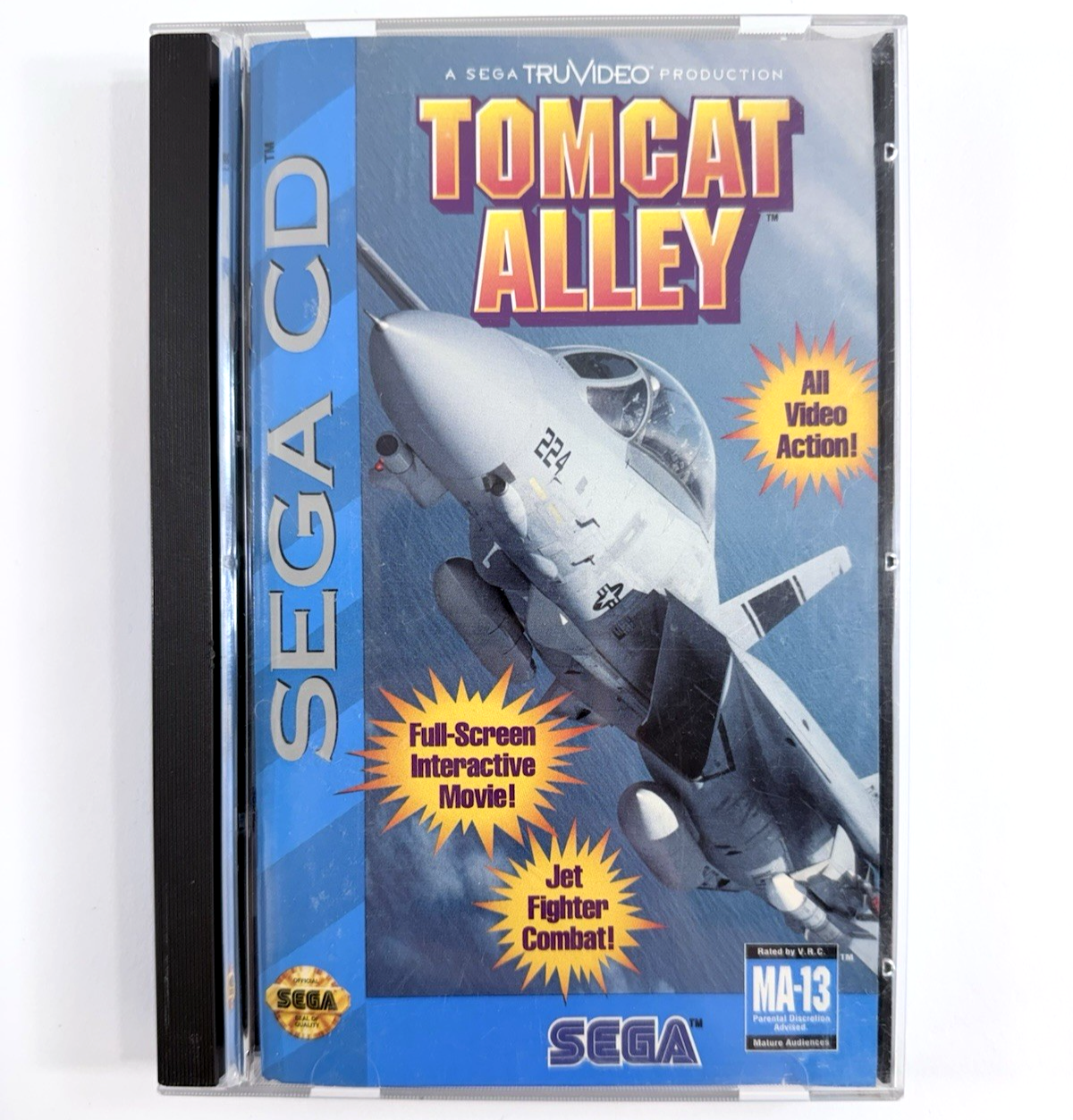 Tomcat Alley (Sega CD, 1994) Game Case Manual Registration Card - Tested