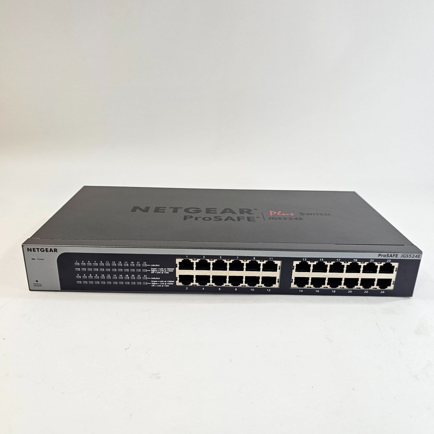 NETGEAR JGS524Ev2 ProSafe 24-Port Gigabit Plus Network Switch - Tested & Working