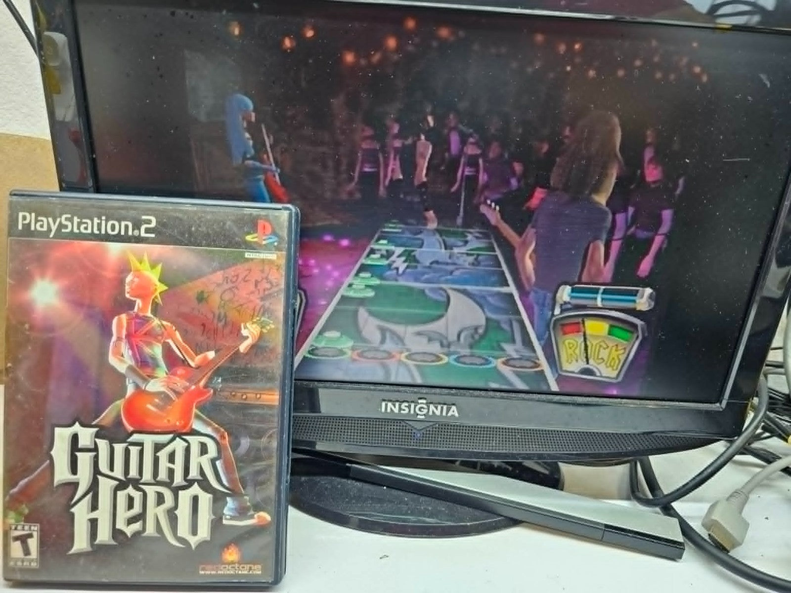Guitar Hero (Sony PlayStation 2, 2006) Game, Case, Manual - Tested and Working
