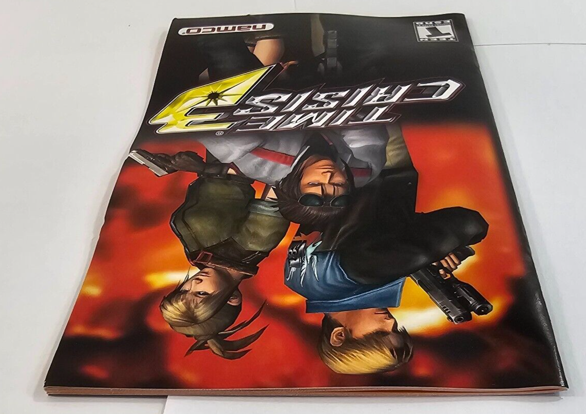 Time Crisis 3 (Sony PlayStation 2, 2003) Game Case Manual - Tested and Working