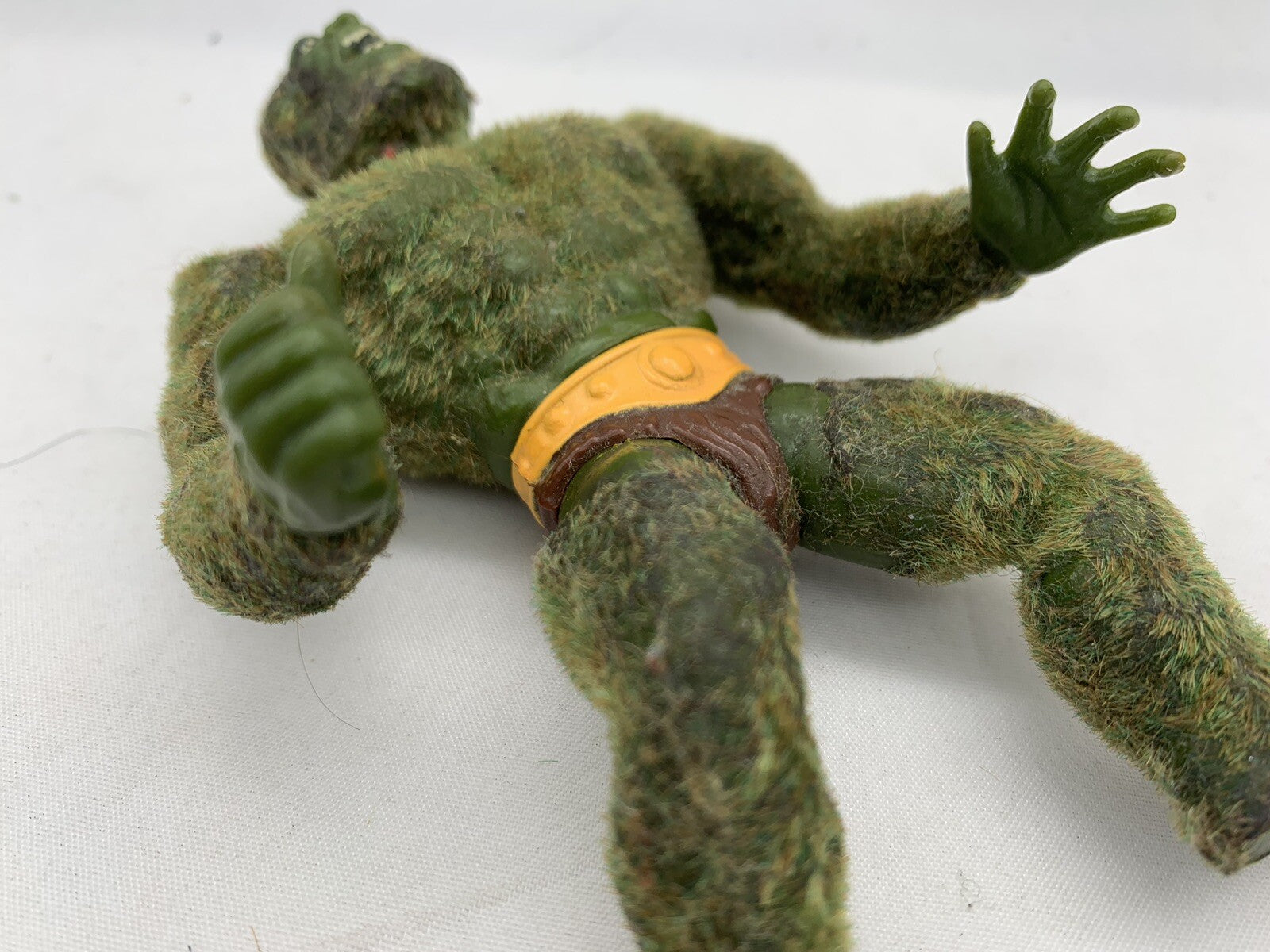 Mattel 1985 Moss Man He-Man Masters Of The Universe Flocked Action Figure - Read