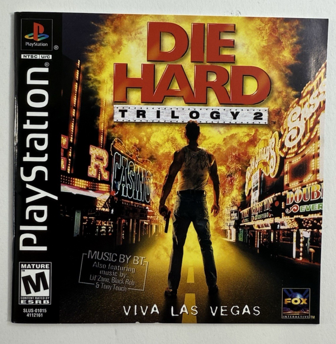 Die Hard Trilogy 2: Viva Las Vegas (PlayStation, 2000) Game Case Manual Reg.