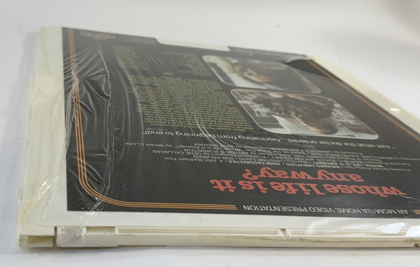 Whose Life Is It Anyway? (CED Videodisc, 1981) Factory Sealed