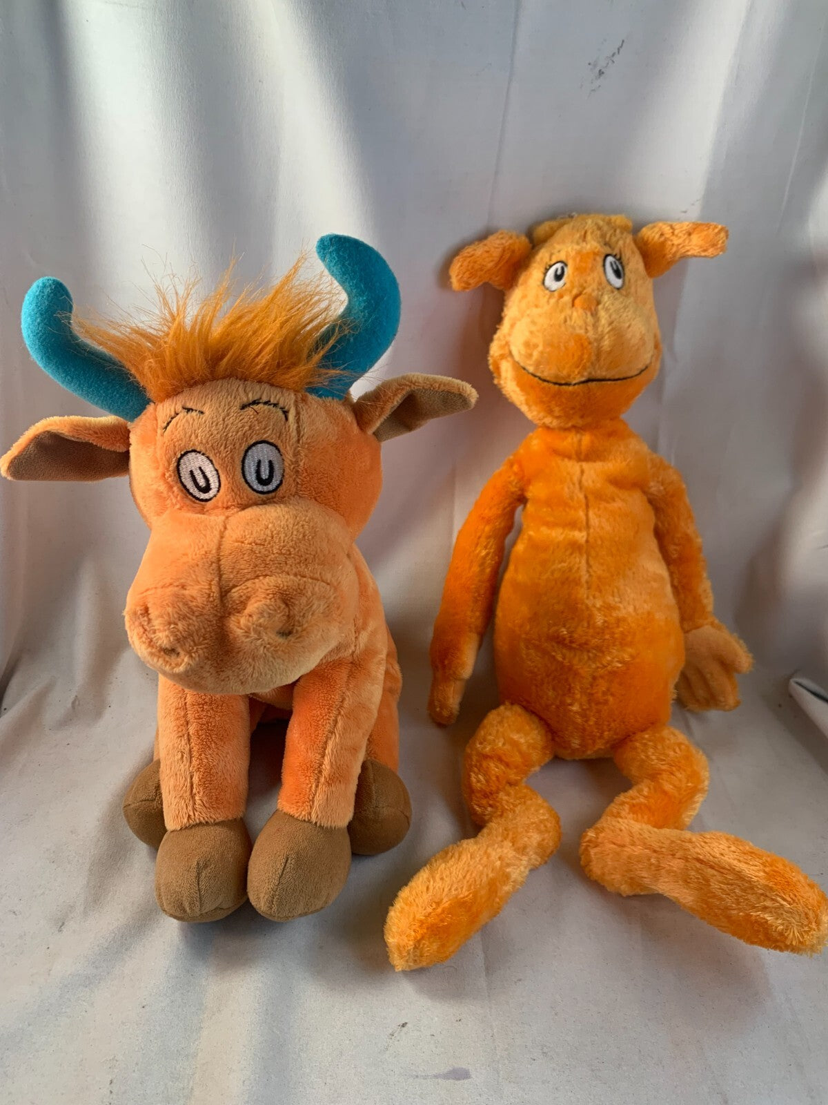 Dr. Seuss Cow "Mr. Brown Can Moo" and "Hop on Pop" Plush bundle