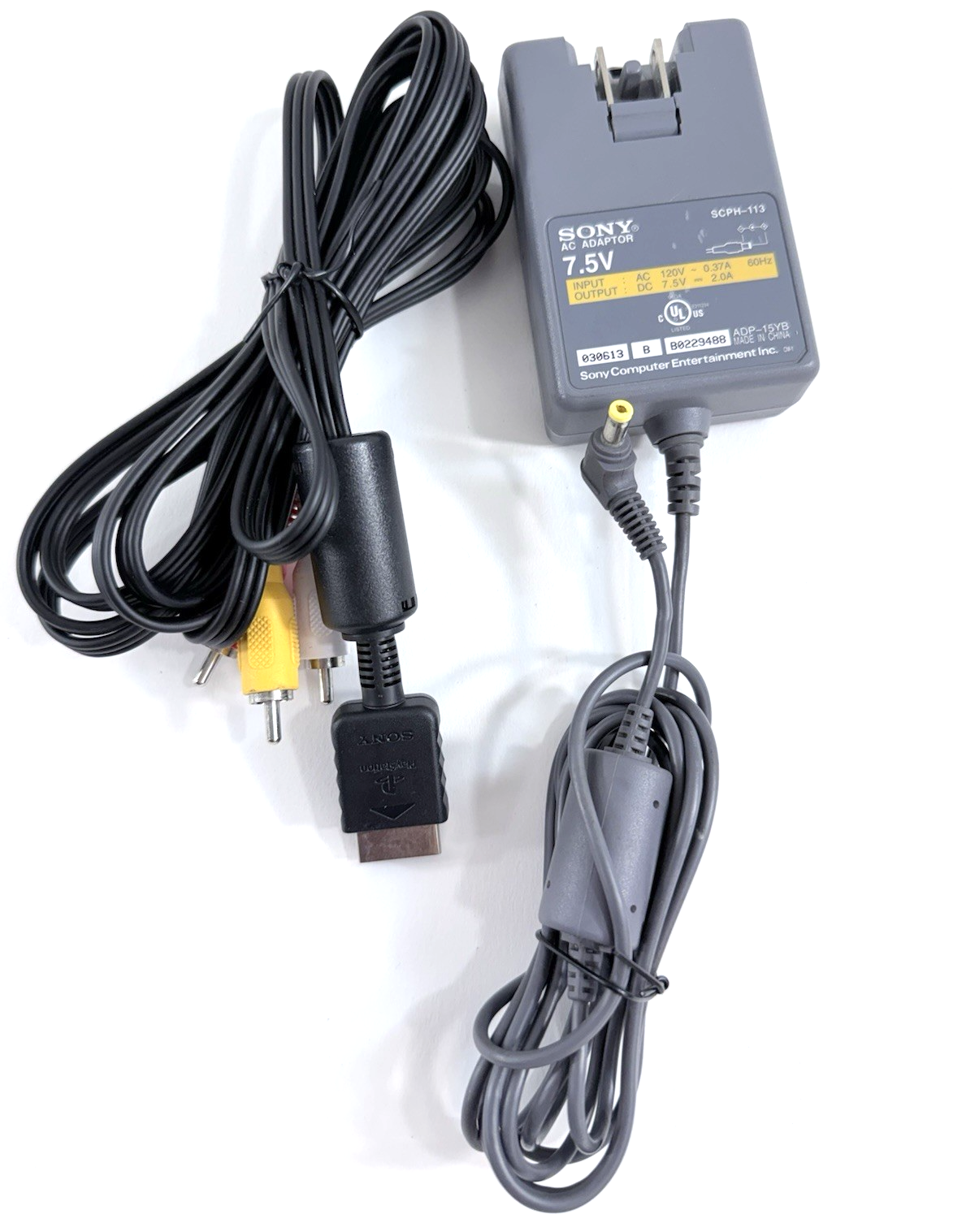 Sony PSOne Game Console, Grey Analog Controller, AV and Power Supply - Tested