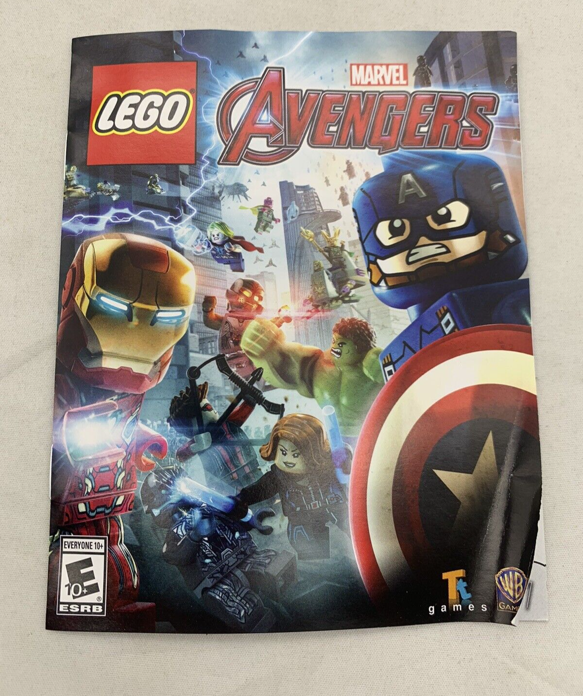 LEGO Marvel's Avengers (Sony PlayStation 3, 2016) Game Case Manual - Tested