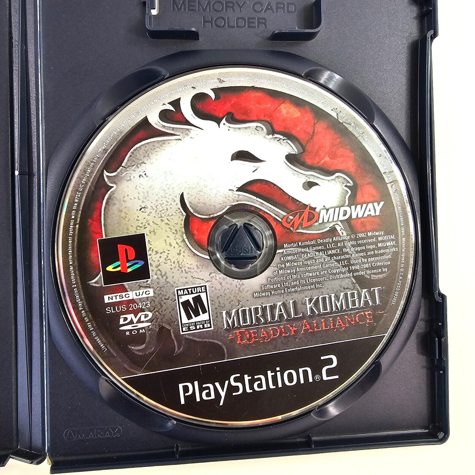 Mortal Kombat: Deadly Alliance (Sony PlayStation 2, 2002) Game and Case - Tested