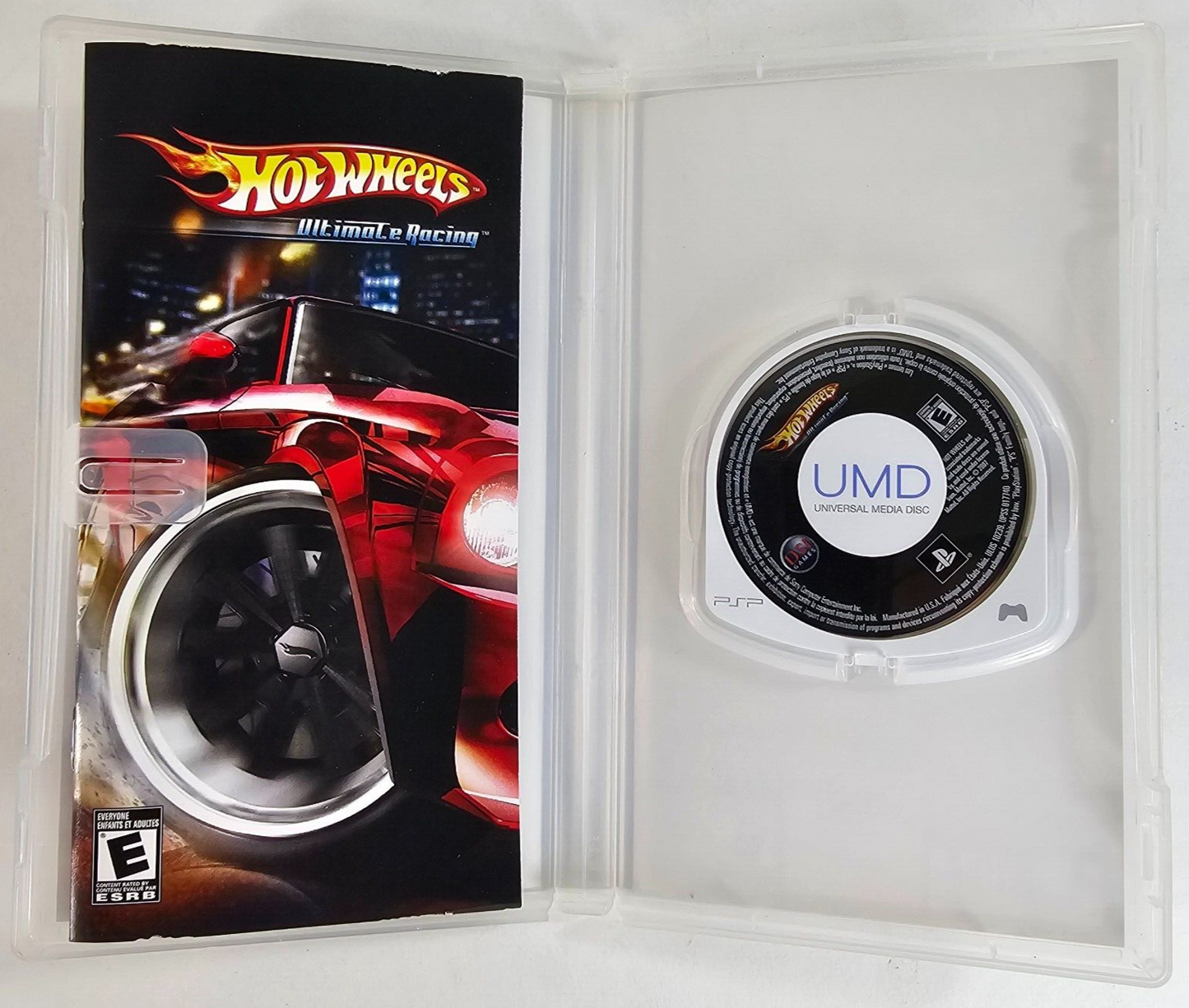 Hot Wheels Ultimate Racing (Sony PlayStation PSP, 2007) Game Case Manual