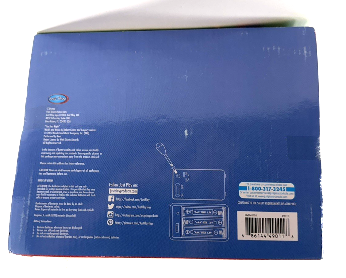 Just Play 2016 Goldie And Bear Bear’s Fairytale Sing Along Plush - New - Tested