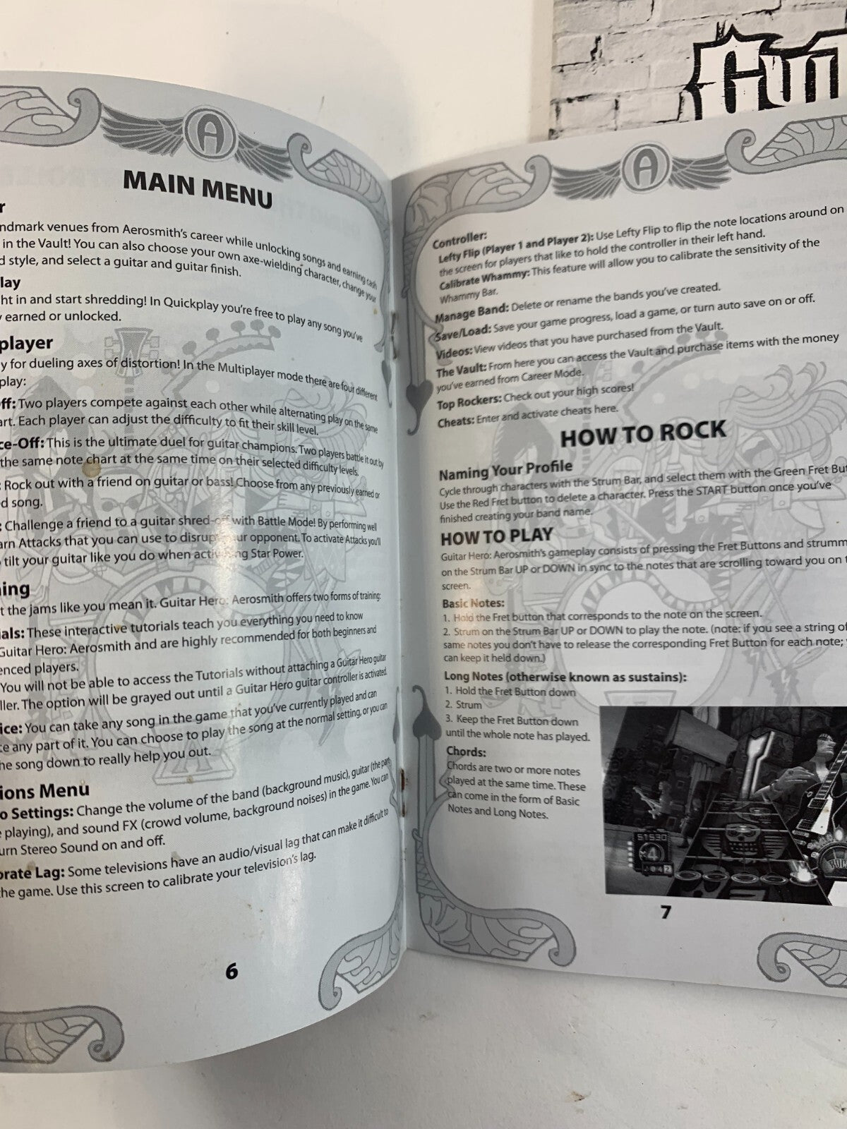 Guitar Hero: Aerosmith (Sony PlayStation 2, 2008) Game Case Manual Tour Book