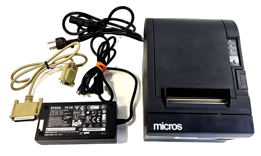 Epson TM-T88III M129C Thermal Printer with Power Supply and Cable - Tested