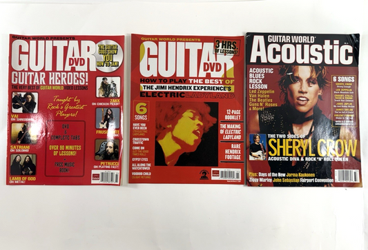 Guitar World Acoustic Magazine No. 33 Sheryl Crow Cover + Guitar Magazines
