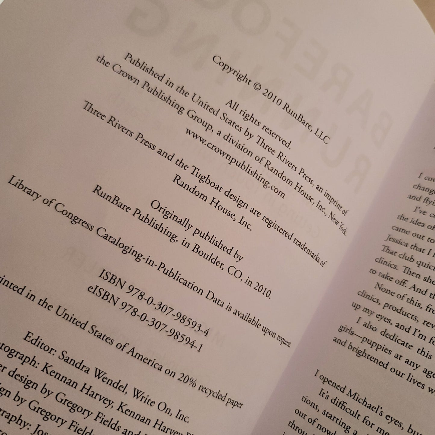 Barefoot Running by Jessica Lee; Michael Sandler Chi Running Marathon Book Lot