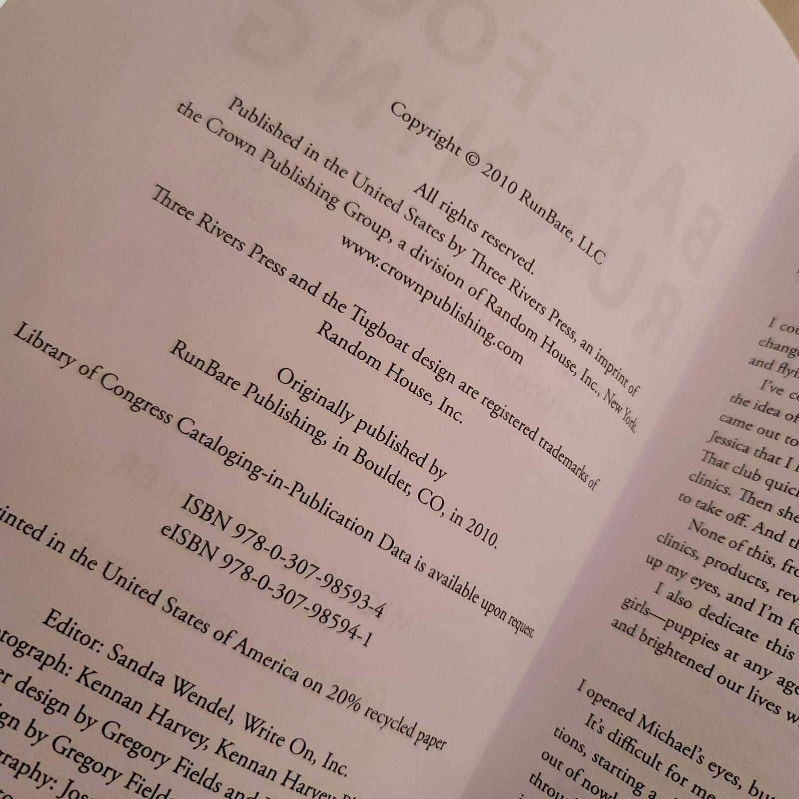 Barefoot Running by Jessica Lee; Michael Sandler Chi Running Marathon Book Lot