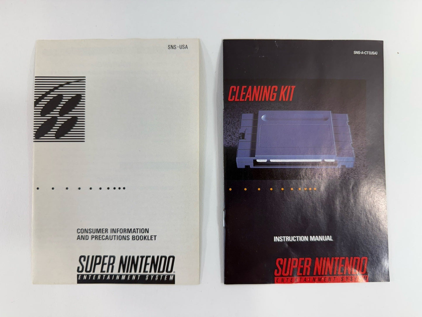 Cleaning Kit For Super Nintendo Entertainment System with Box, Manual, Inserts