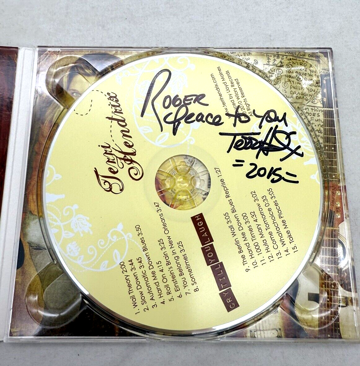 Cry Till You Laugh by Terri Hendrix (CD, 2010) Signed Copy