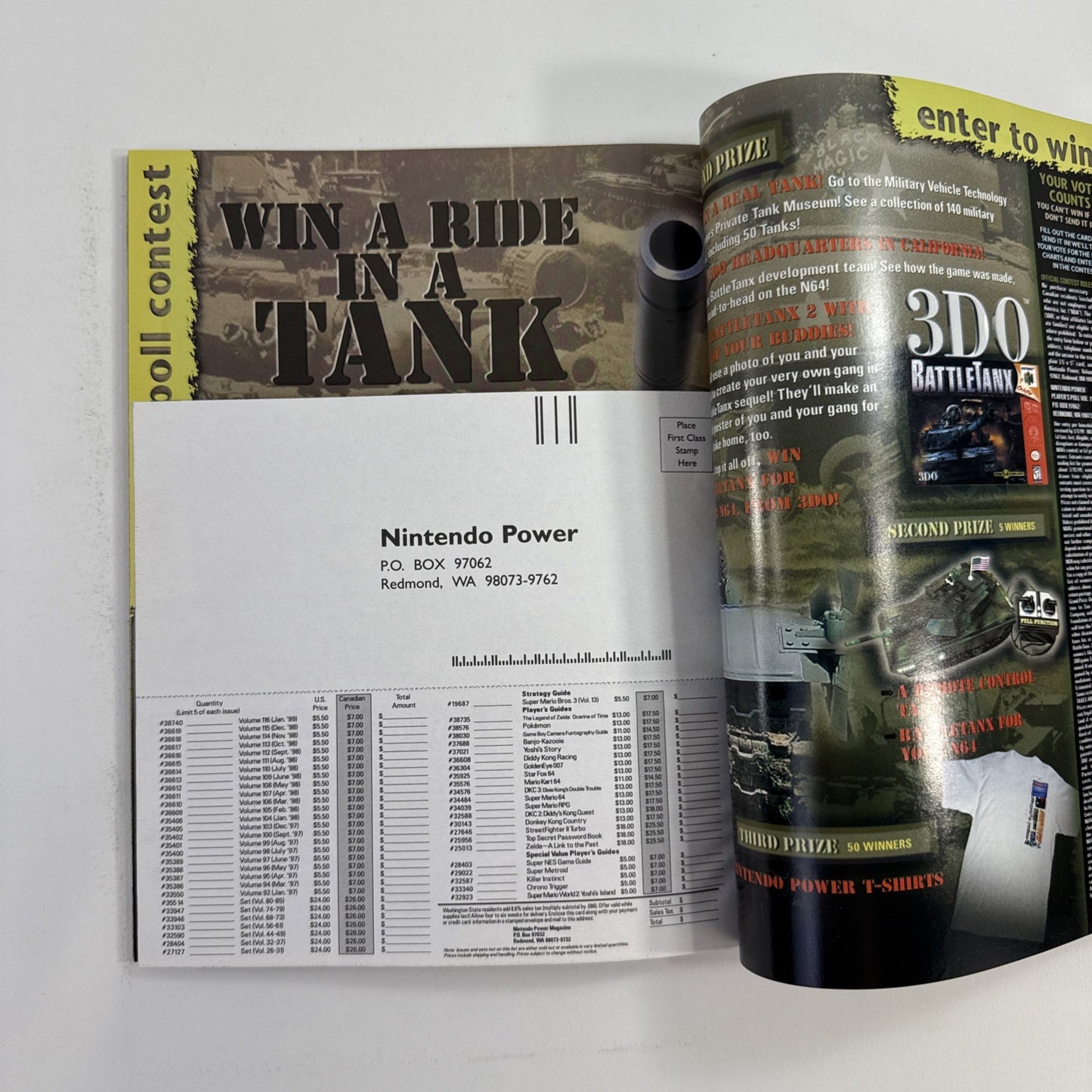 Nintendo Power Magazine Vol 117 Feb 1999 with Rampage 2 Poster and Inserts