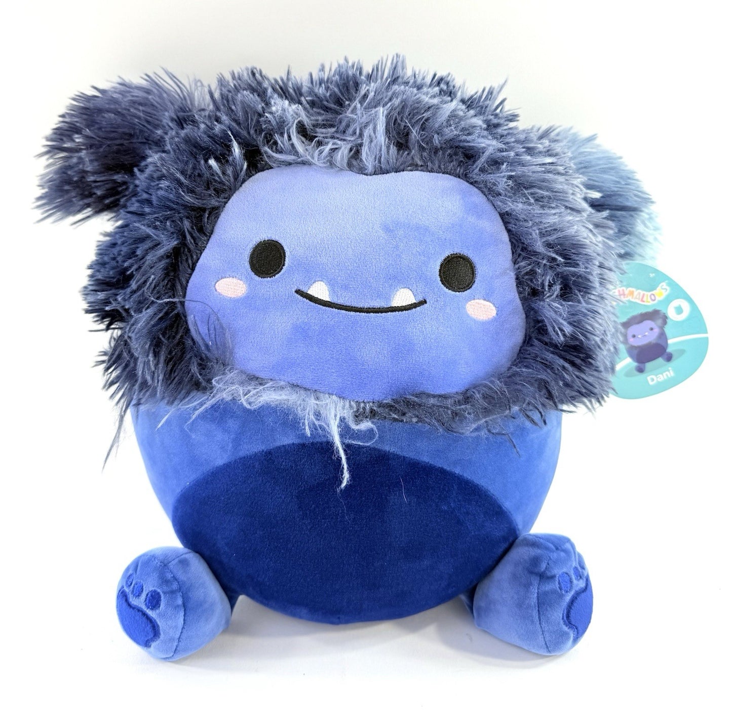 Kellytoy 2022 Squishmallows 12" Dani the Bigfoot Blue Plush with Tags