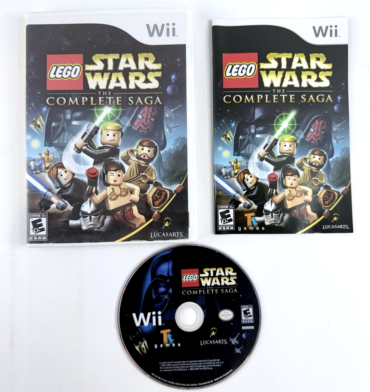 LEGO Star Wars: The Complete Saga (Wii, 2007) Game Case Manual - Tested