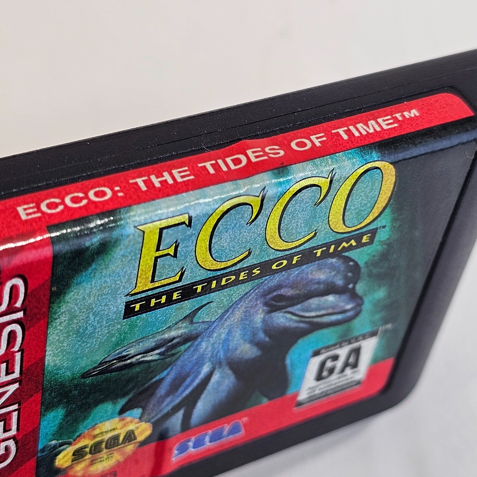 Ecco: The Tides of Time (Sega Genesis, 1994) Game Case Manual - Tested