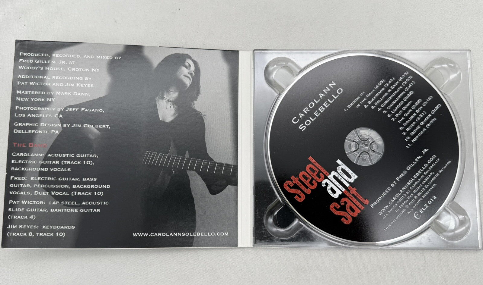 Steel and Salt by Carolann Solebello (CD, 2013) Signed