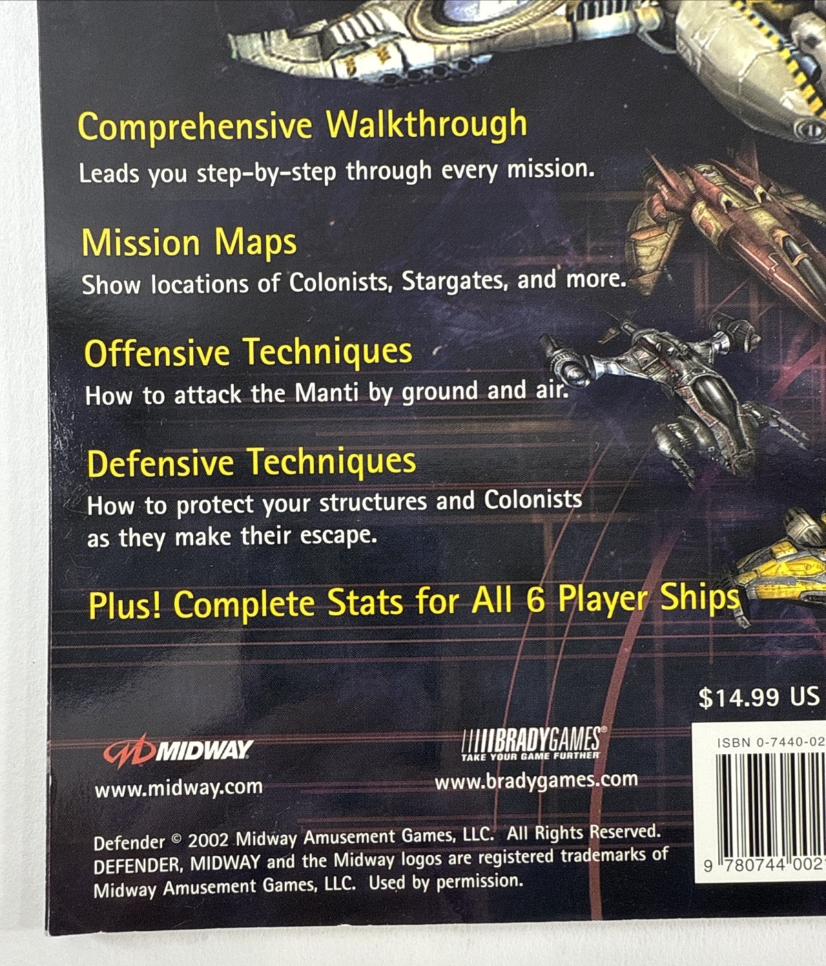 Defender Official Strategy Guide by Robert Berger (2002, BradyGames)