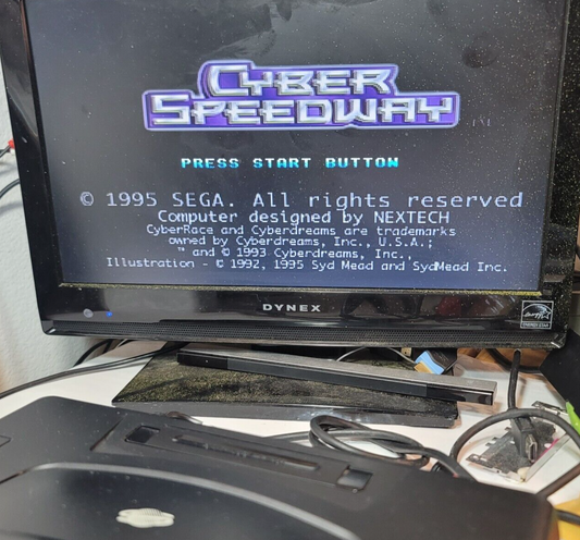 Cyber Speedway (Sega Saturn, 1995) Game Disc - Tested and Working