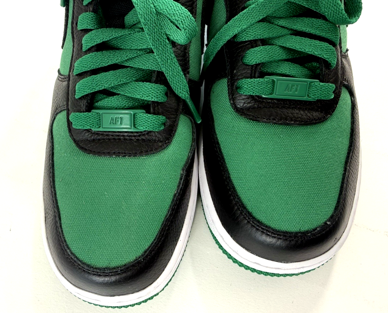 Nike Air Force 1 Low By You Custom DV3907-900 Green/Black US Women's 9 Shoes