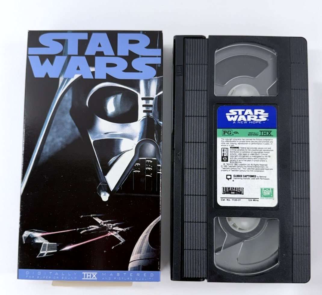 Star Wars Trilogy (VHS, 1995) Fox Video Theatrical 3-Tape Set Box Set - Tested