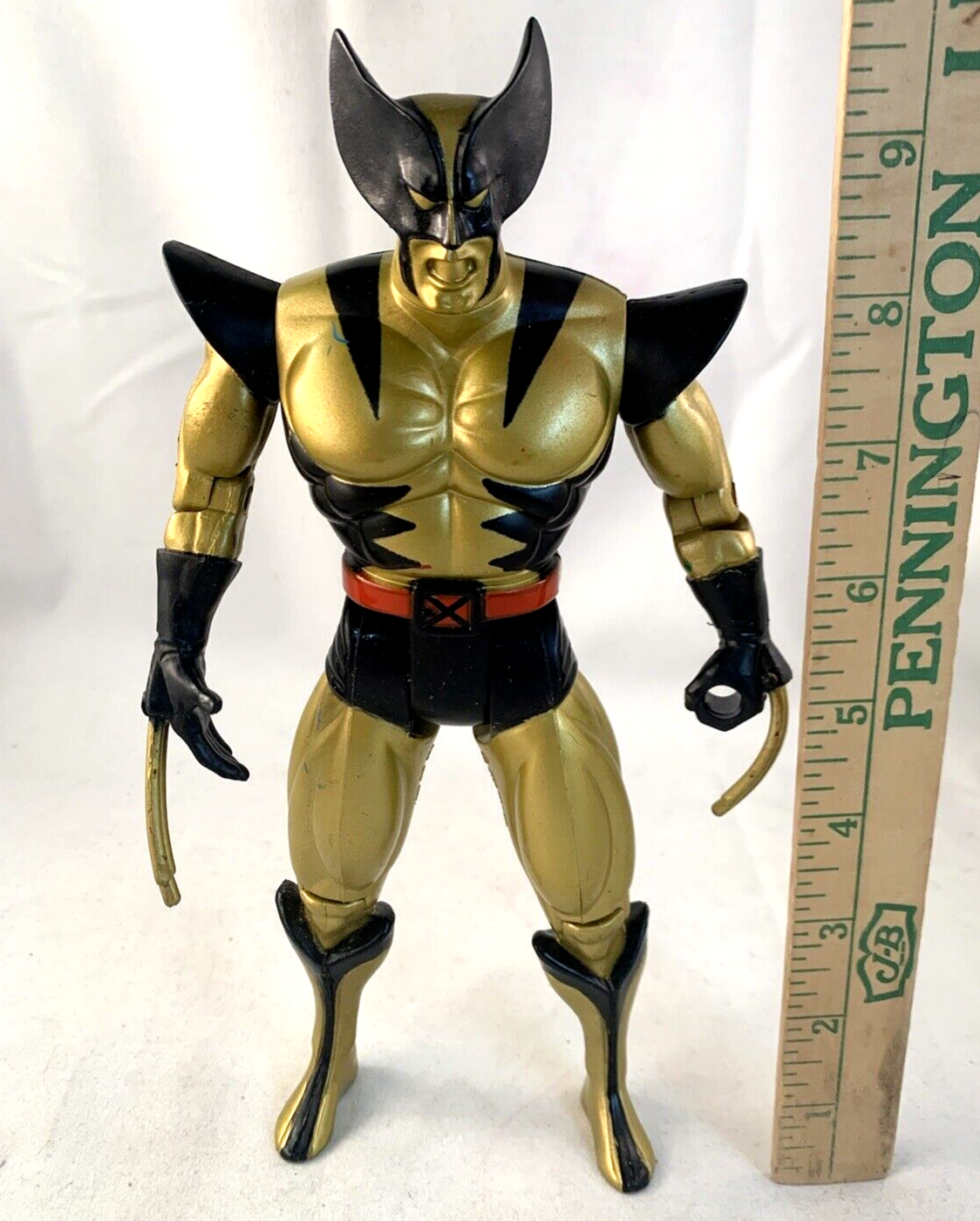 ToyBiz 1994 Marvel X-Men Wolverine Metallic Mutants Deluxe 10” Action Figure