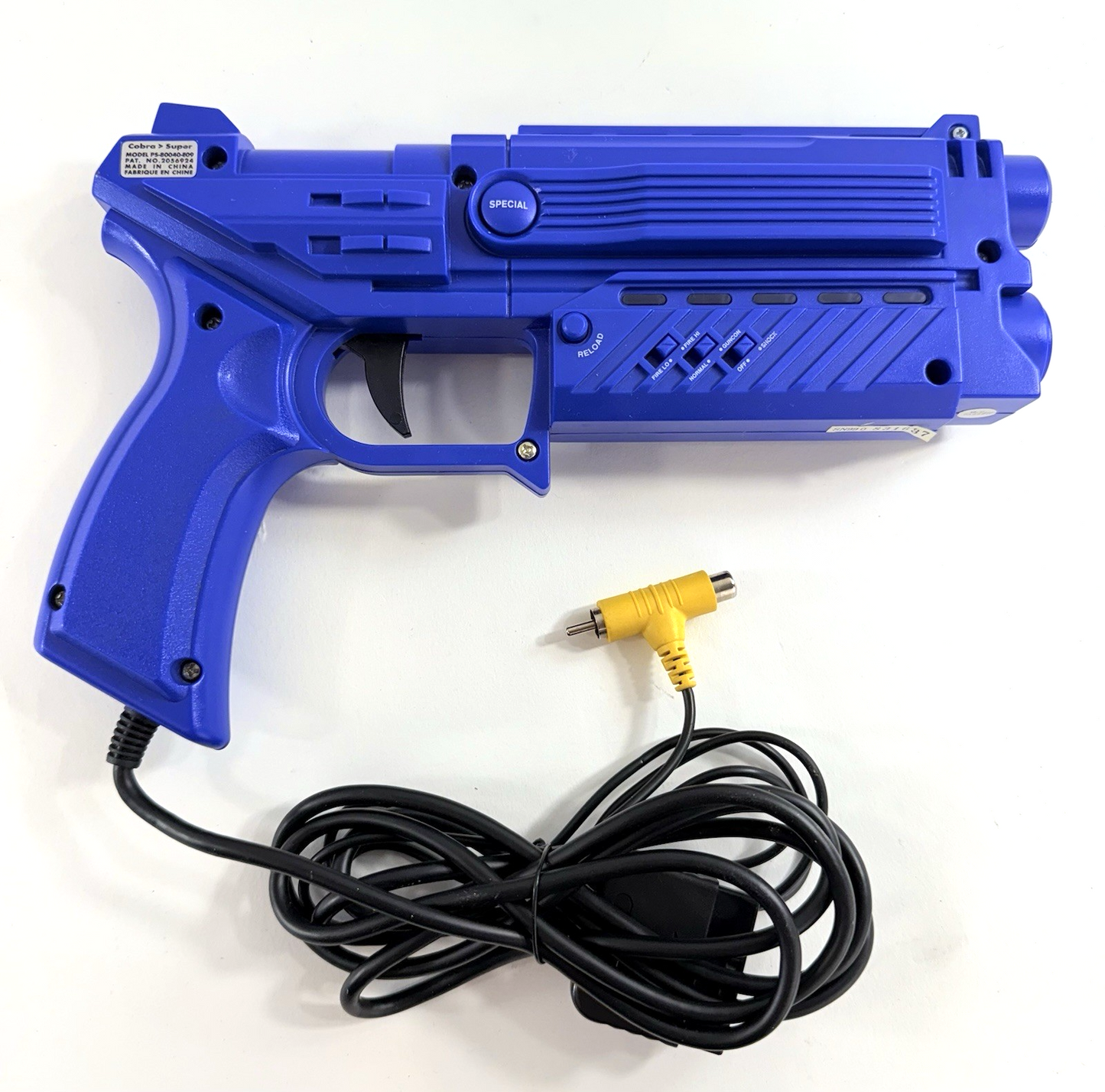 Nyko Super Cobra Blue Light Gun PS-80040-E09 for PS1/PS2 - Tested and Working