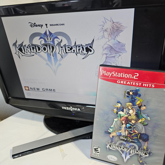 Kingdom Hearts II (PlayStation 2, 2006) Game and Case - Greatest Hits