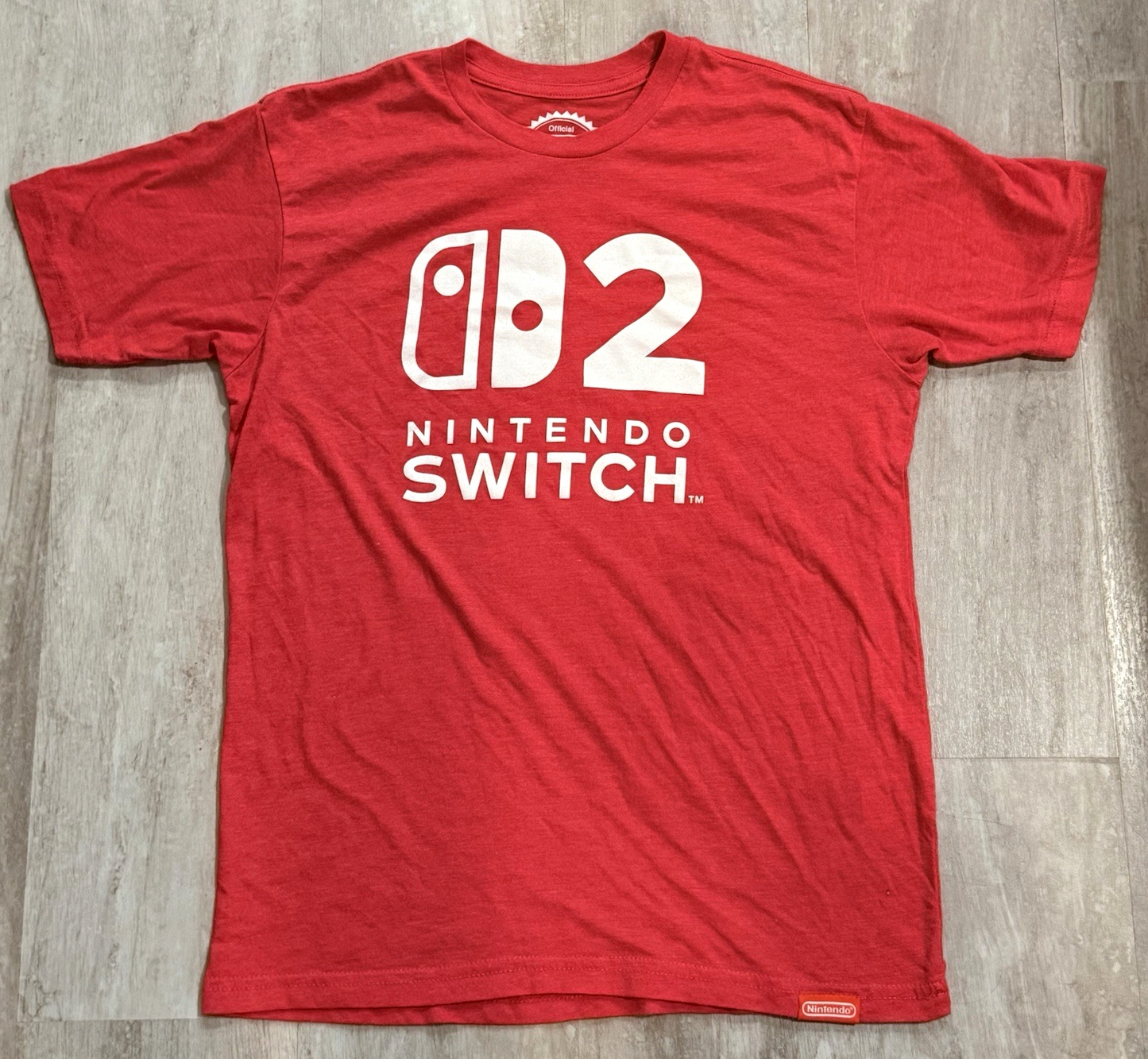 Nintendo Switch 2 Red Staff Limited Edition Employee Promotional T-Shirt - Small