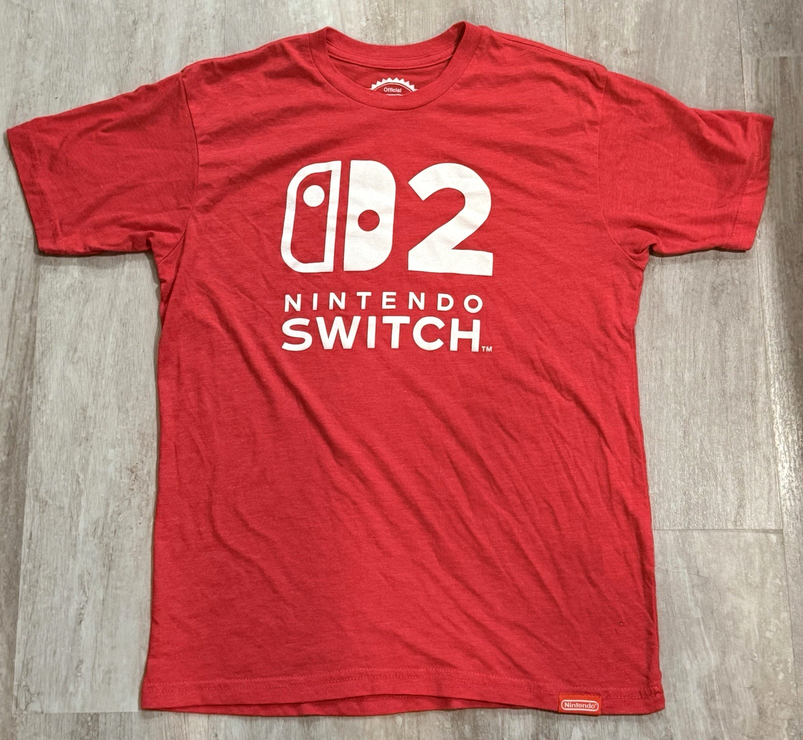 Nintendo Switch 2 Red Staff Limited Edition Employee Promotional T-Shirt - Small
