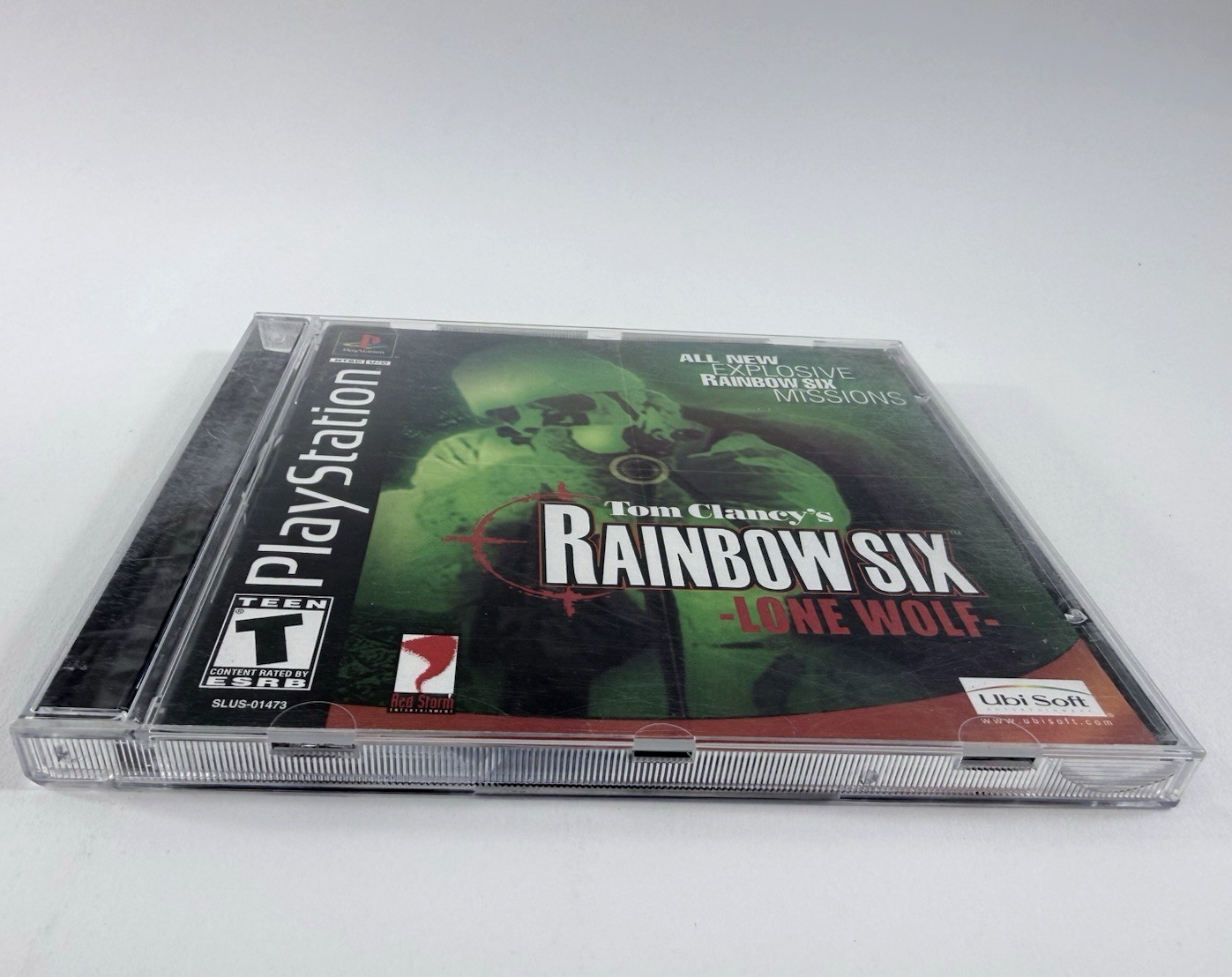 Tom Clancy's Rainbow Six: Lone Wolf (Sony PlayStation 1, 2002) Game Case Manual