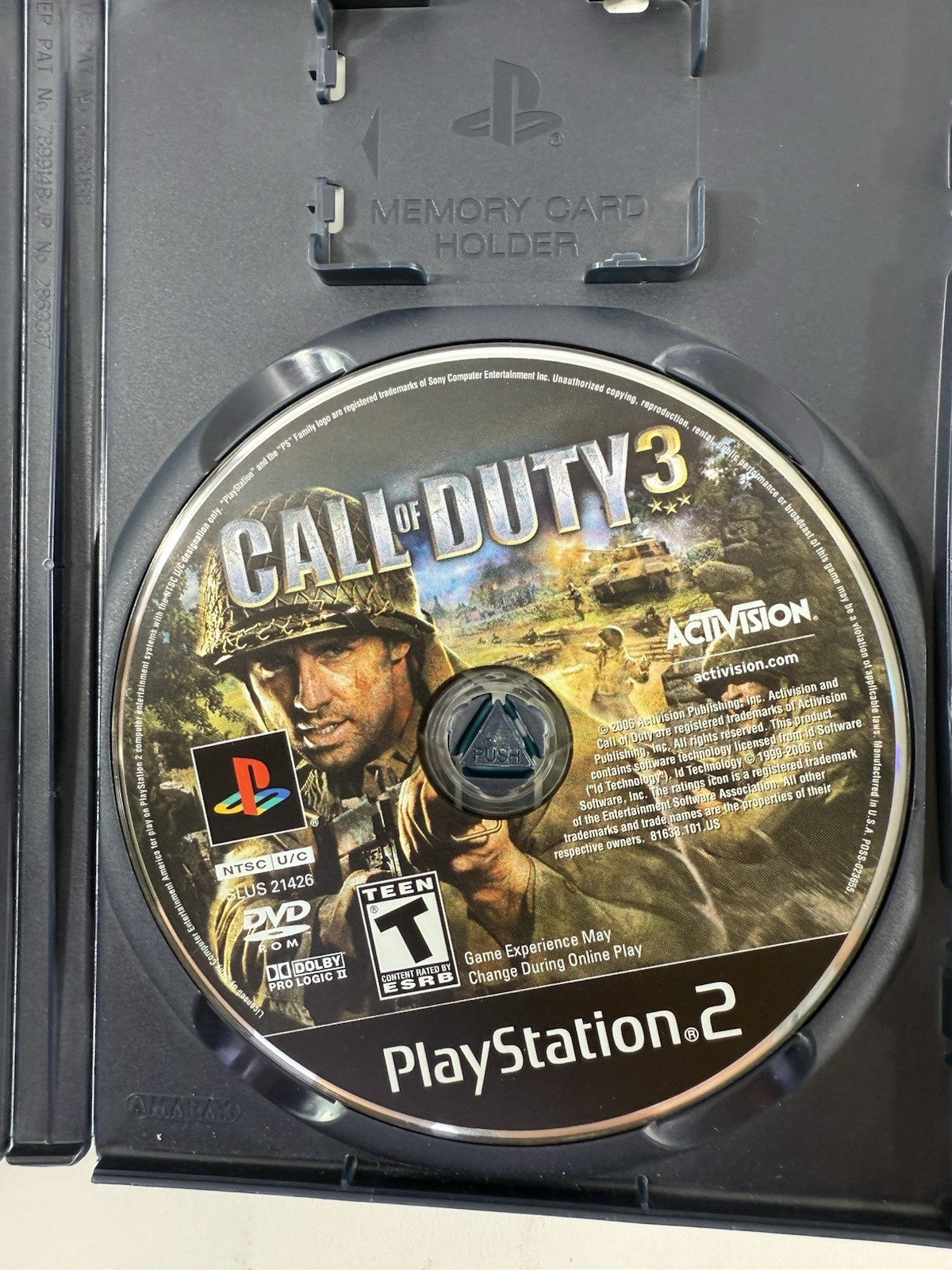 Call of Duty 3 (Sony PlayStation 2, 2006) Game Case Manual - Tested And Working
