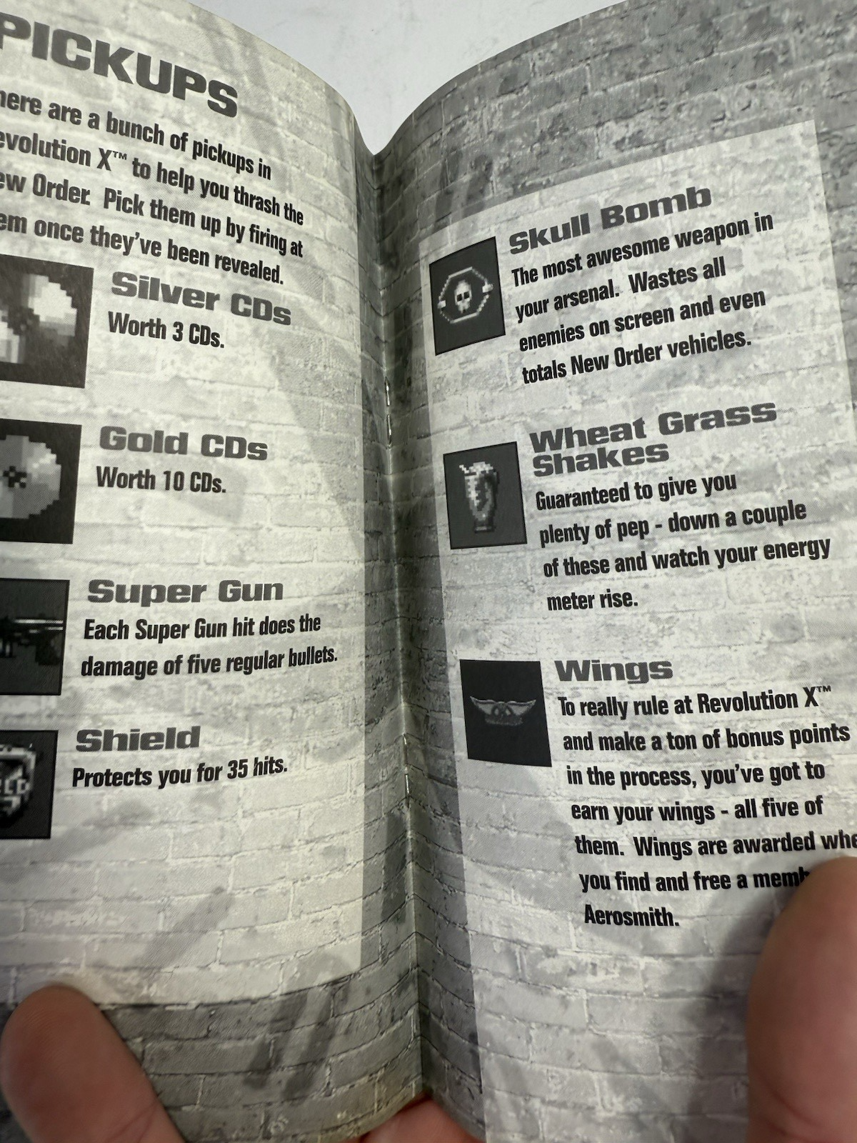 Revolution X f. Aerosmith (Genesis, 1995) Game Case Manual Poster Registration