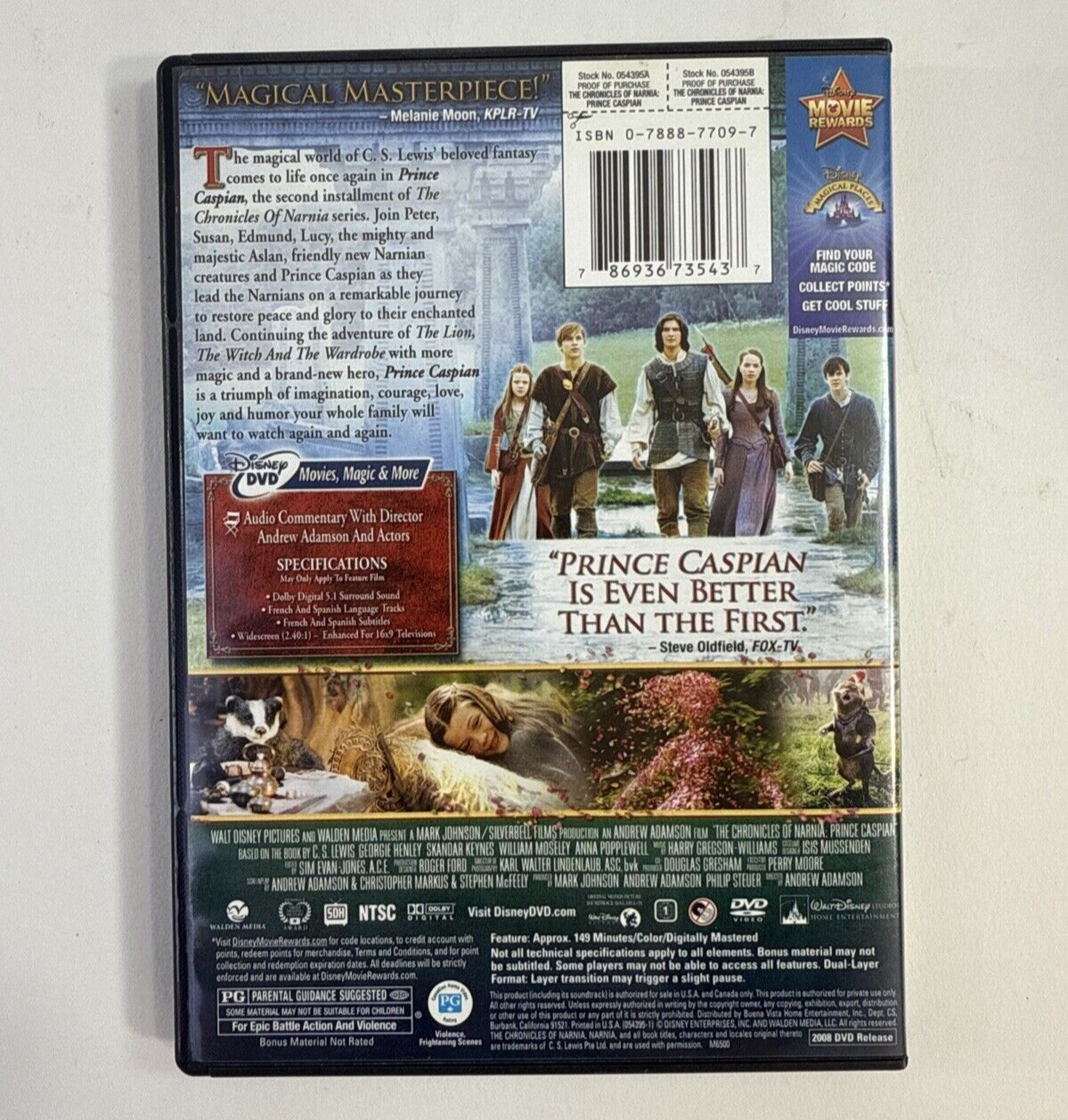 Chronicles of Narnia: Lion, the Witch & the Wardrobe (DVD Bundle) Prince Caspian