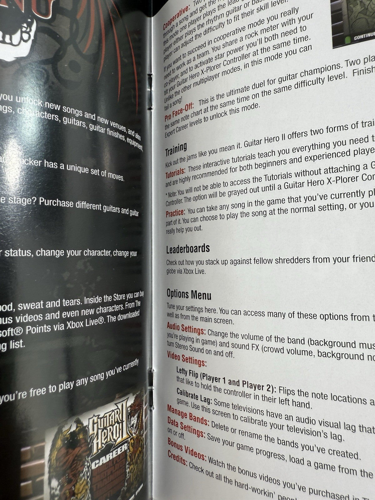 Guitar Hero II (Microsoft Xbox 360, 2007) Game Case Manual - Tested and Working